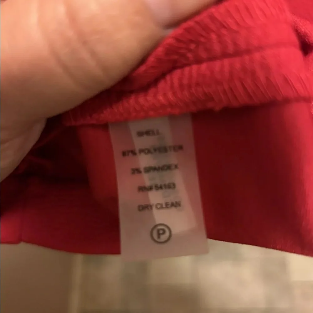 Calvin Klein Elegant Red Sleeveless Dress Sz 10 EUC!! - Picture 10 of 10